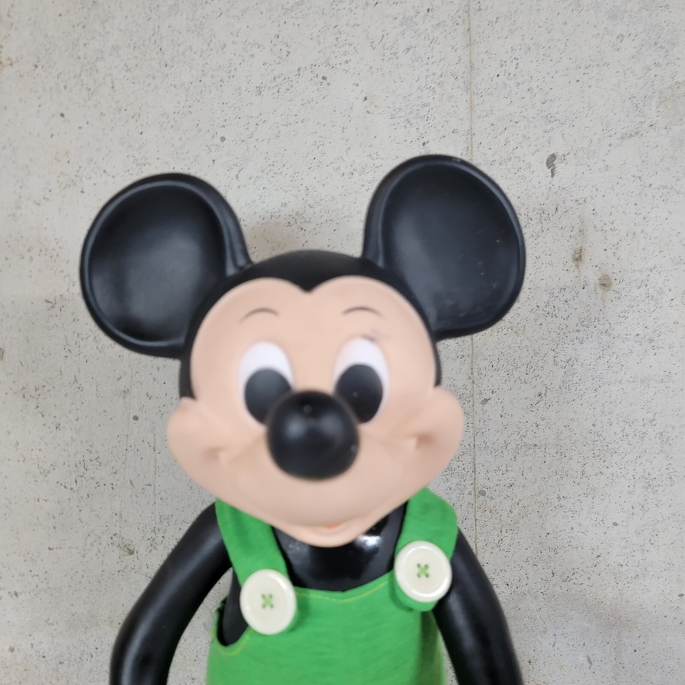 Vintage Rare 1977 Walt Disney Mickey Mouse Remco Toys Vinyl 15" Figure Overalls - Picture 4 of 16